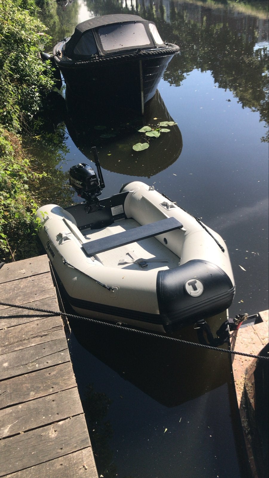 Talamex Aqualine QLA270 rubberboot met Mercury 3.5pk motor, Ophalen, Inclusief motor, PVC, Zo goed als nieuw