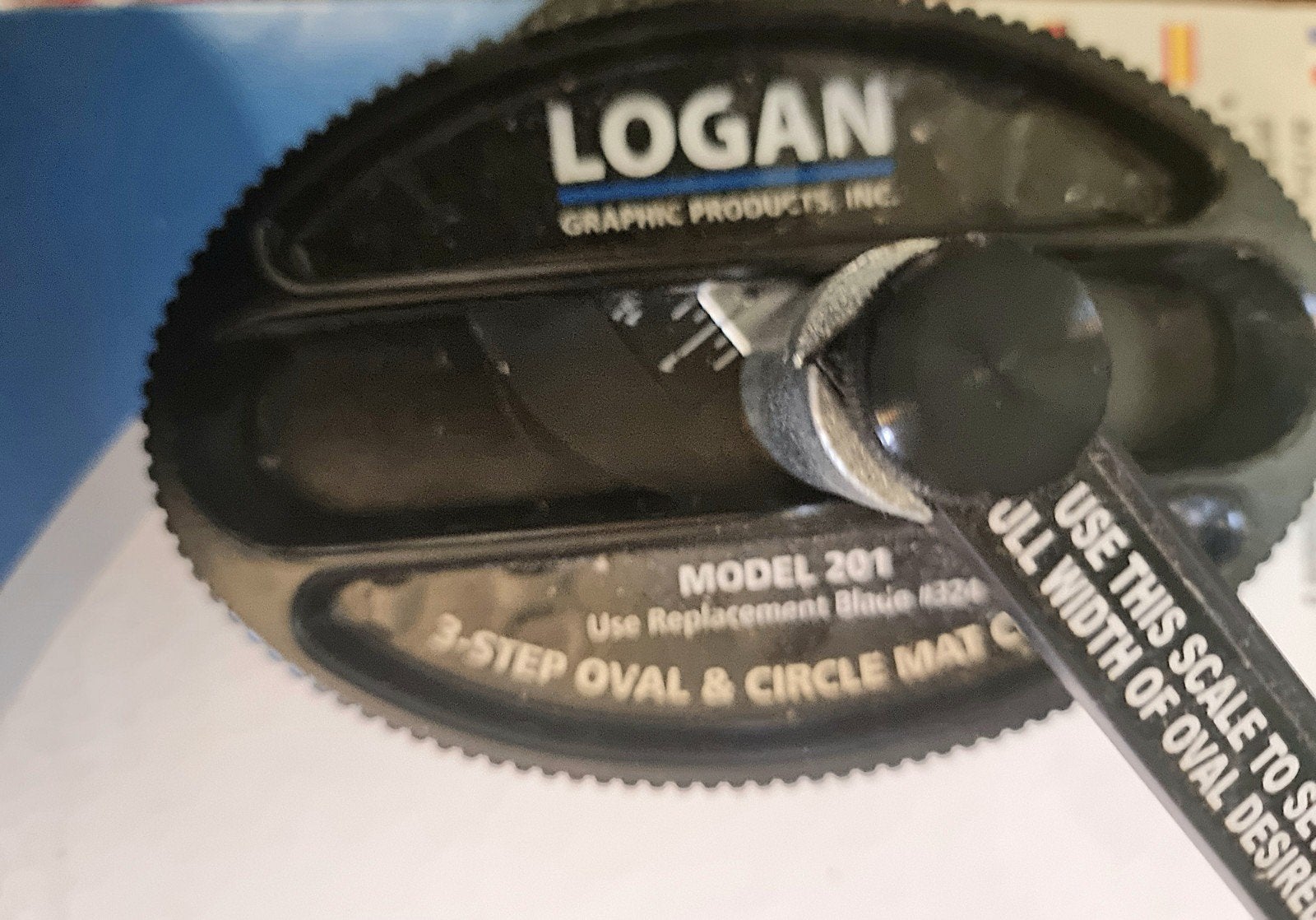 Logan Model 201 Ovaal & Cirkel Mat Snijder, Zwart, Gebruikt, Verzenden, Overige thema's