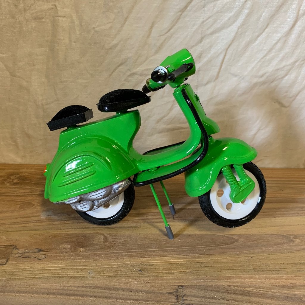miniatuur vespa - handgemaakt – uniek bij TTM Wonen, TTM Wonen, Meubels – (Perzische) Tapijten en Woonaccessoires, Meerkleurig