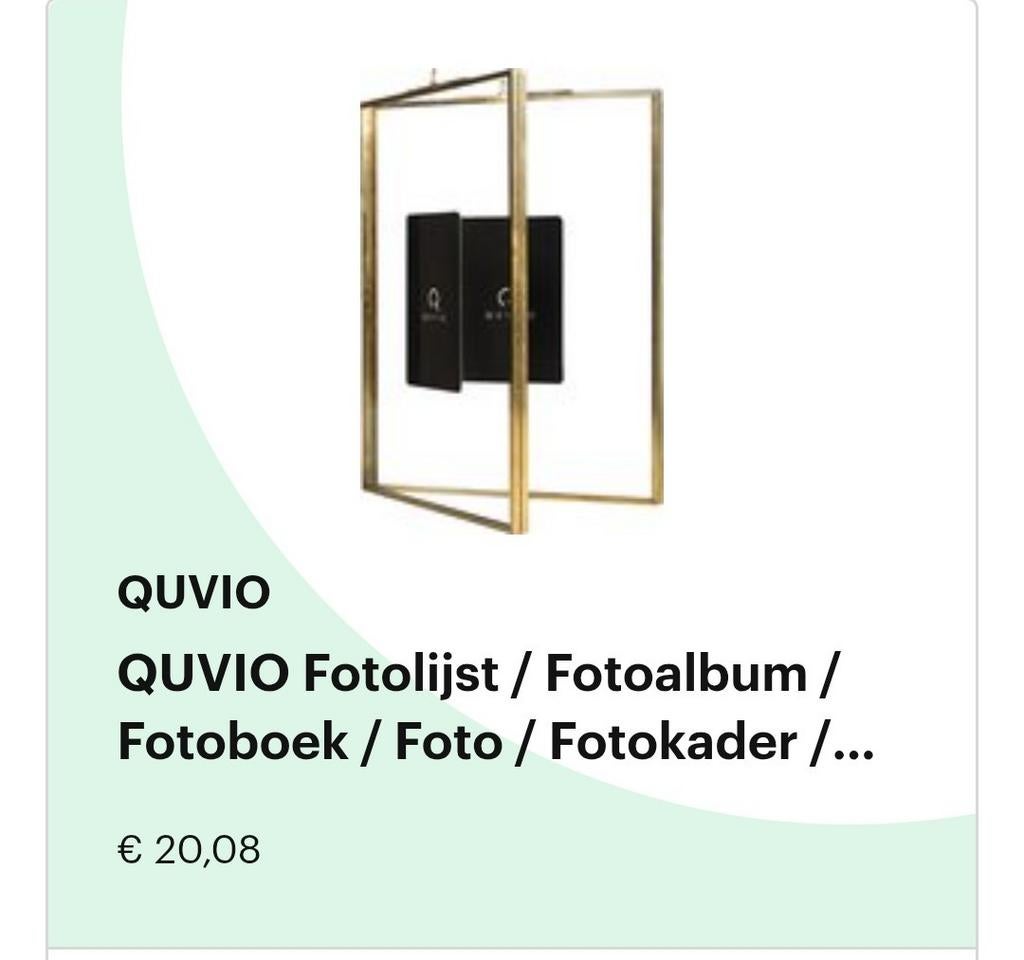 Fotolijst dubbel goud, Ophalen, Minder dan 50 cm, Zo goed als nieuw, Schilderij