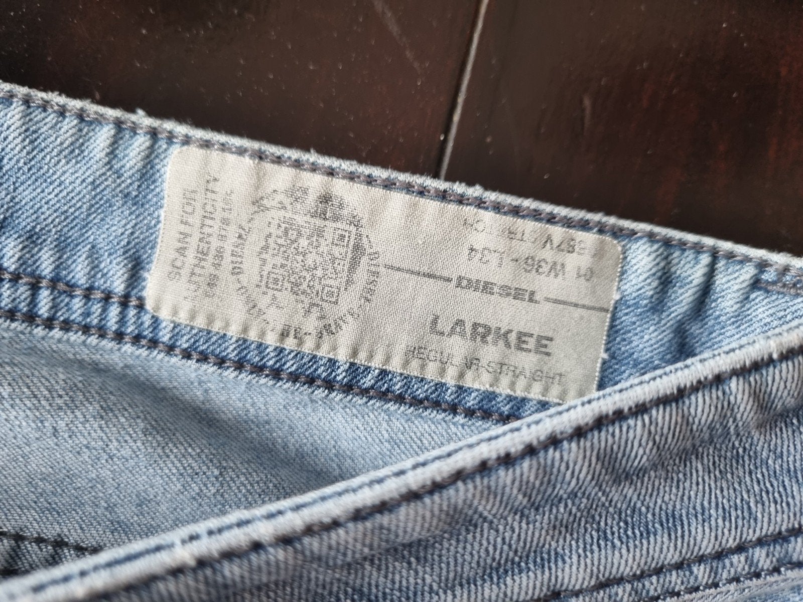 CLASSIC DIESEL LARKEE REGULAR STRAIGHT STRETCH JEANS 36/34!!, W36 - W38 (confectie 52/54), Diesel, Blauw, Ophalen of Verzenden
