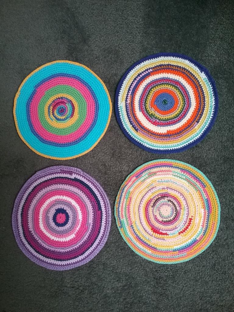 Bohémien katoenen gehaakte onderzetters, Huis en Inrichting, Woonaccessoires | Onderzetters, Ophalen of Verzenden, Nieuw, Pot of Pan