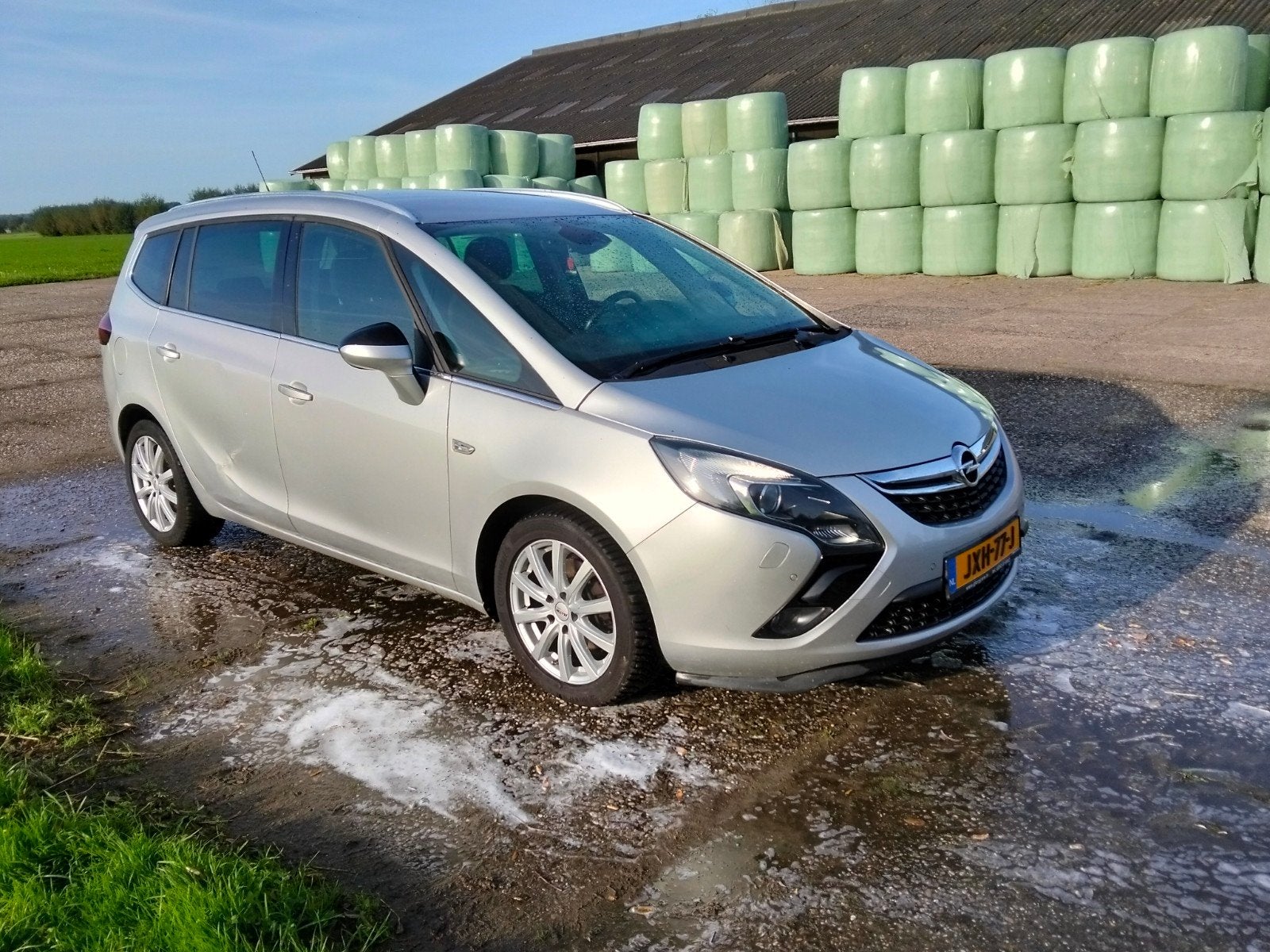 Opel Zafira 1.4T 103KW 2015 Grijs, Auto's, 4 cilinders, 7 stoelen, 1364 cc, Particulier