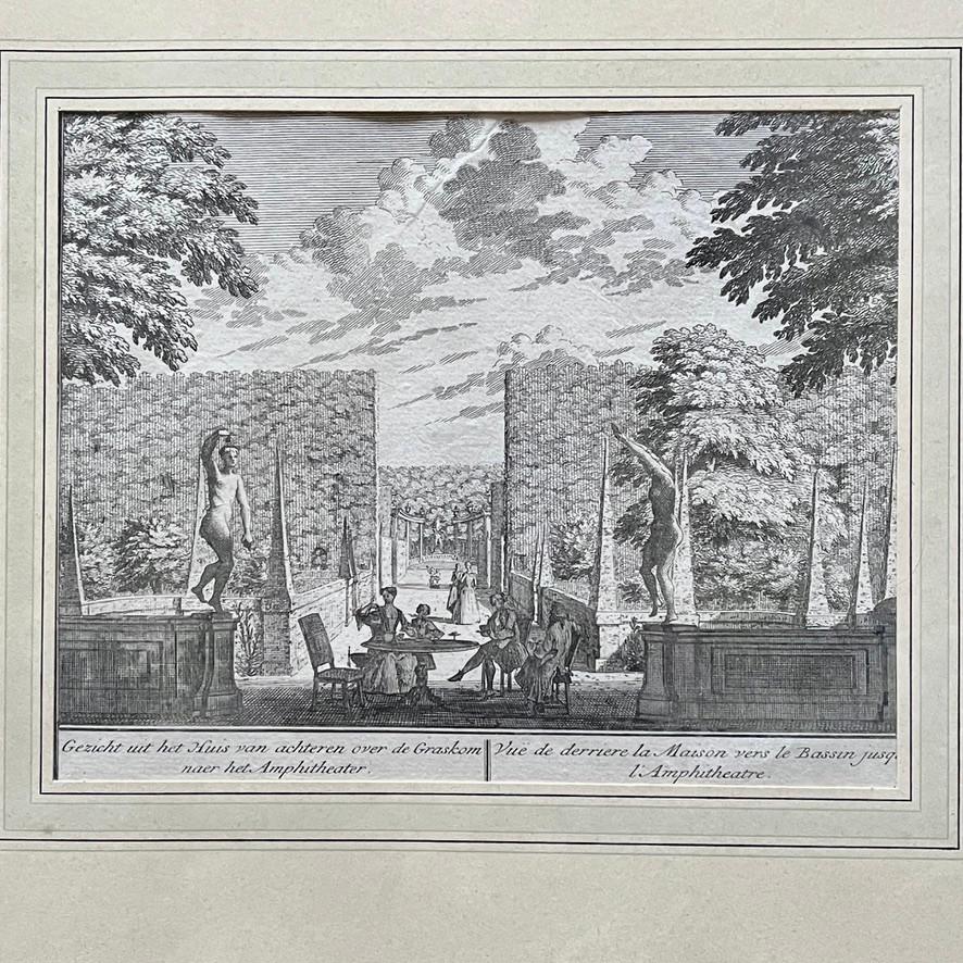 Antieke gravure Bosch en Hoven, Heemstede, Ophalen of Verzenden
