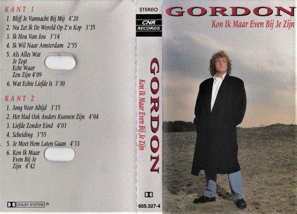 GORDON - KON IK MAAR EVEN BIJ JE ZIJN (MC), 1 bandje, Ophalen of Verzenden, Zo goed als nieuw, Origineel