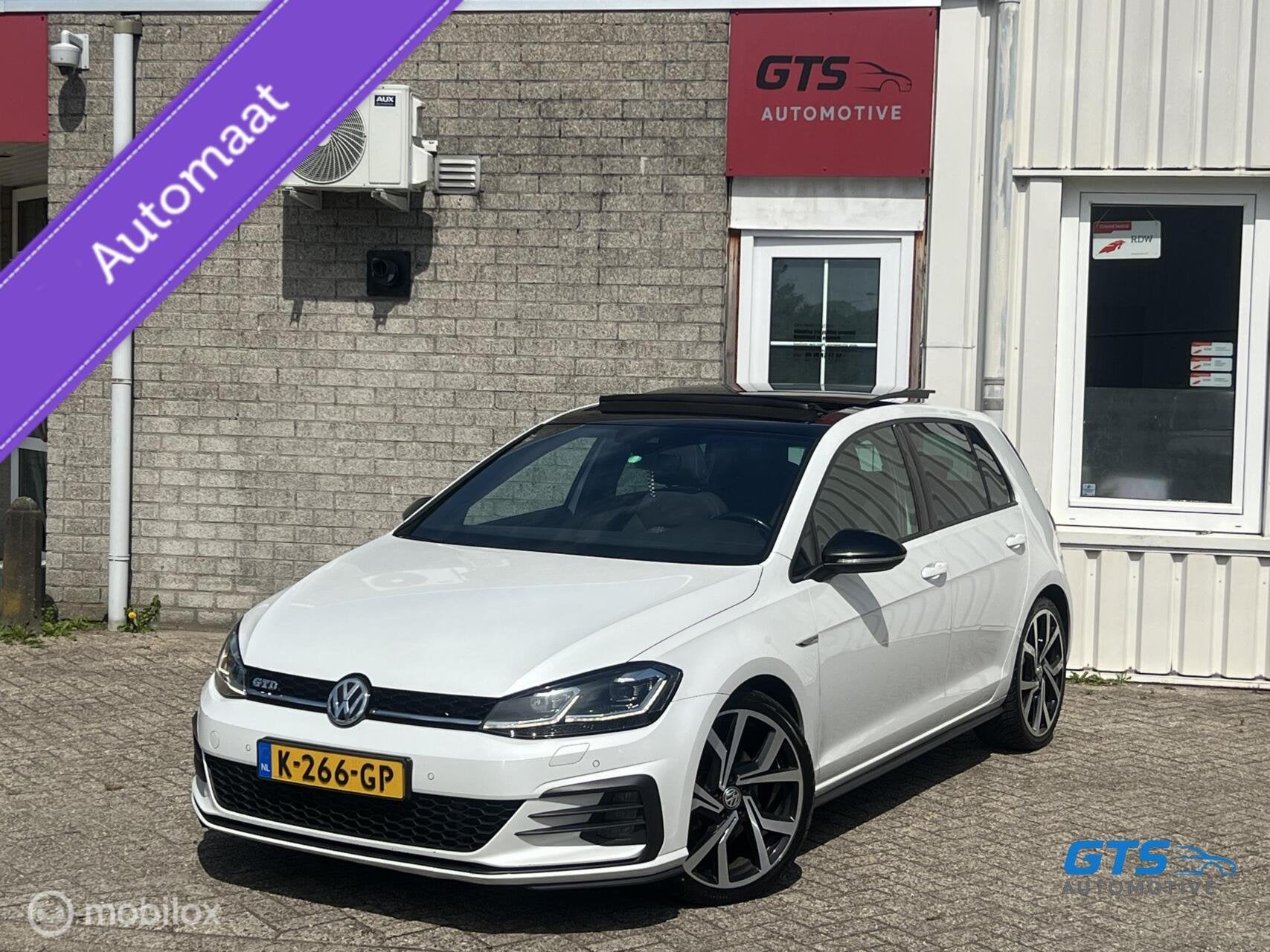 Volkswagen Golf 7.5 2.0 TDI GTD Pano Digital Dash. DSG 2017, Auto's, Volkswagen, Gebruikt, Wit, Bedrijf, Diesel