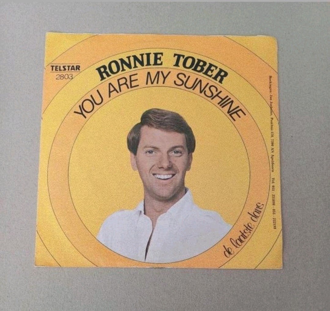 Ronnie Tober  - You Are My Sunshine, Gebruikt, 7 inch, Ophalen of Verzenden, Pop