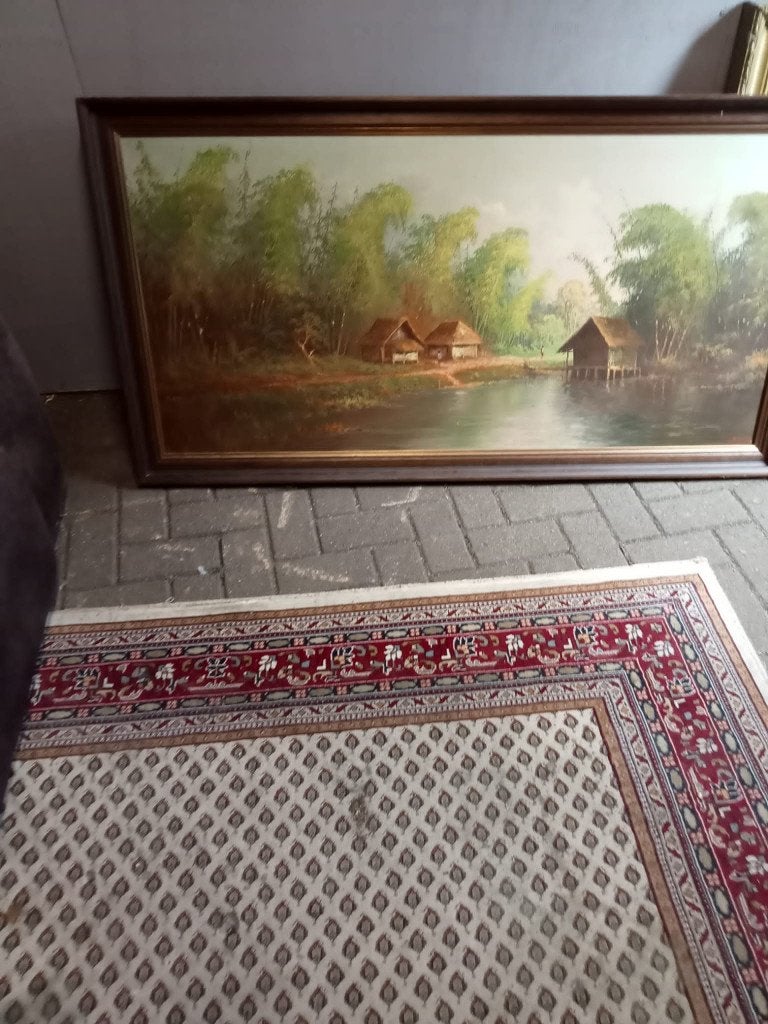 schilderij met landschap, Ophalen, Overige stijlen, Landschap, Overige technieken