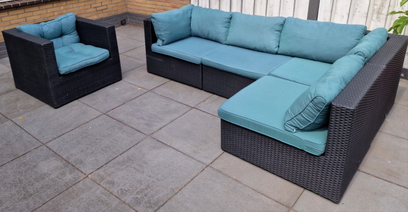loungeset, Tuin en Terras, Ophalen, Gebruikt, Kunststof, Loungeset