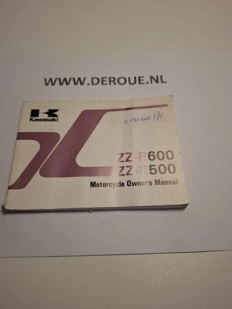 171 wp.boekje KAWASAKI ZZ-R600-D2/ ZZ-R500-C2 1990 gebruikt, Motoren, Ophalen of Verzenden, Kawasaki