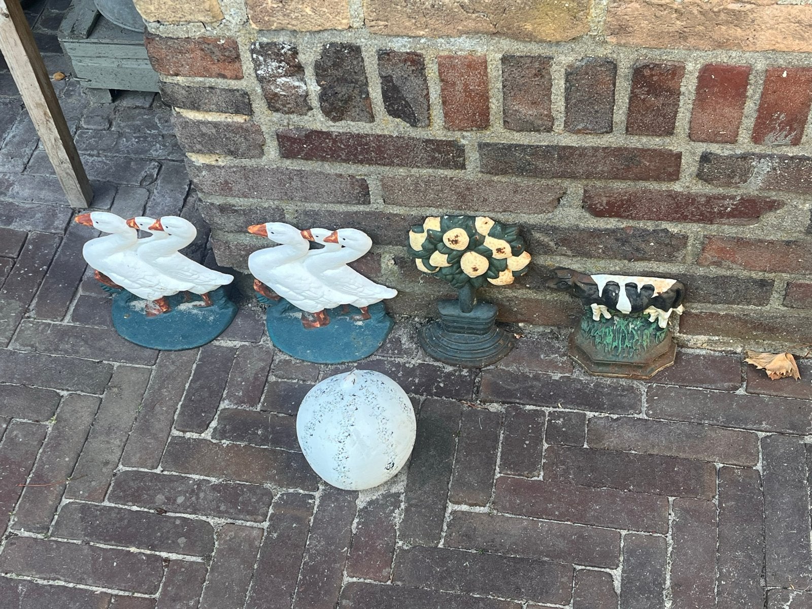4 gietijzeren 2 deurstoppers, Antiek en Kunst, Ophalen
