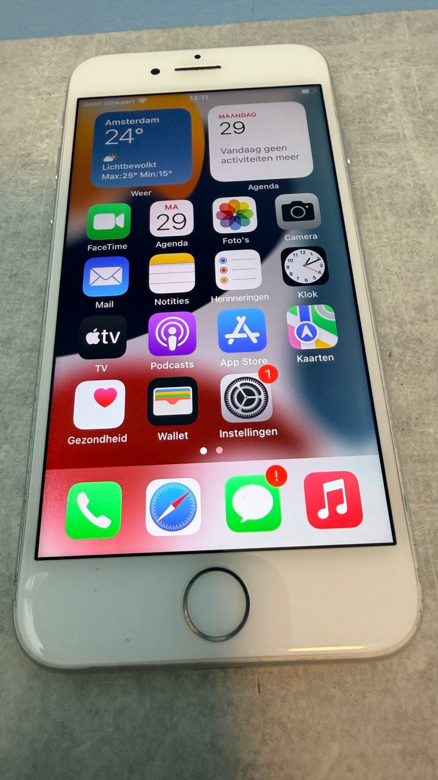iPhone 7 - 32GB - Zilver - Lichte krasjes op scherm, Telecommunicatie, Mobiele telefoons | Apple iPhone, Ophalen, Gebruikt, 32 GB