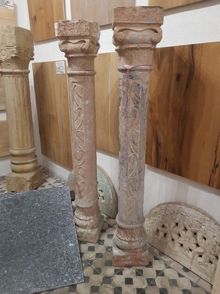 ANTIEK 18E-EEUWSE ZUILEN 160 CM HOOG. ZEER UNIEK, Antiek en Kunst, Antiek | Keramiek en Aardewerk, Ophalen
