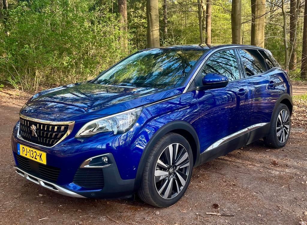 Peugeot 3008 1.2 GT uitv  2017, Auto's, Euro 6, 1199 cc, Lichtsensor, Blauw