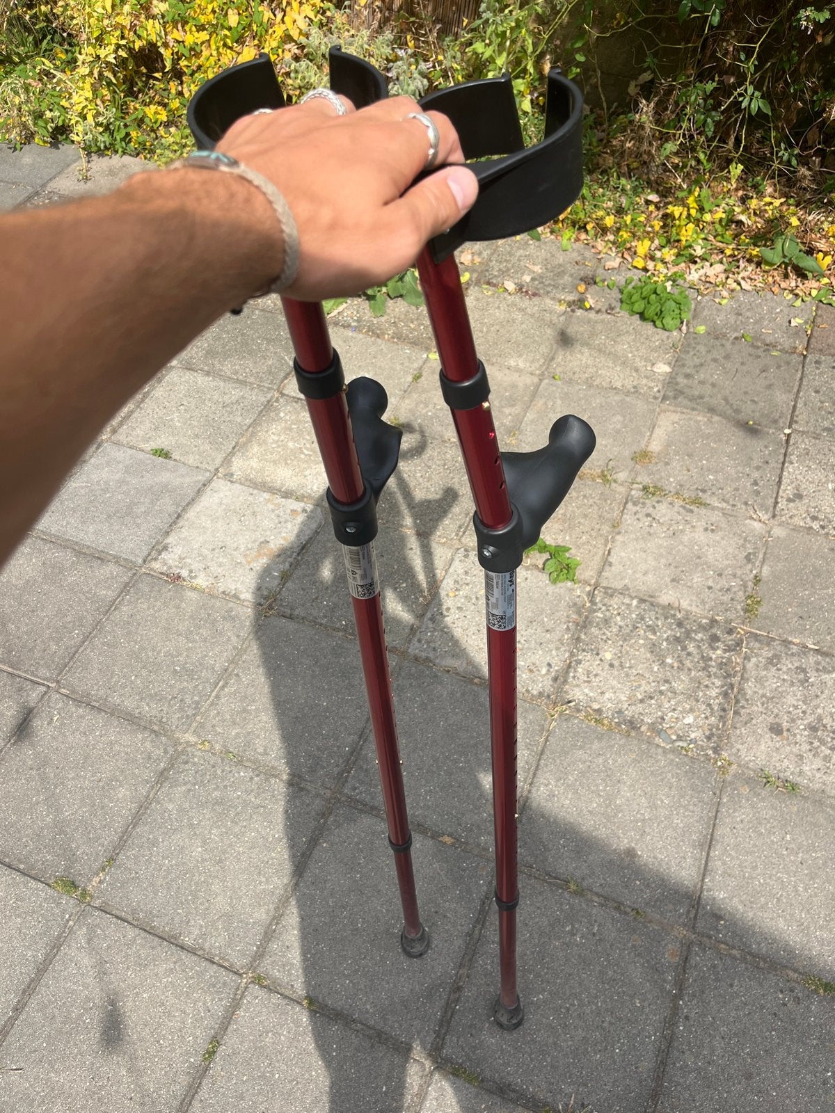 Krukken loopkrukken, Ophalen