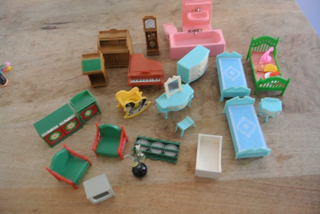 Oude Poppenhuismeubeltjes o.a Jean Jaren 70/ nr. 47, Verzamelen, Ophalen of Verzenden, Gebruikt, Gebruiksvoorwerp