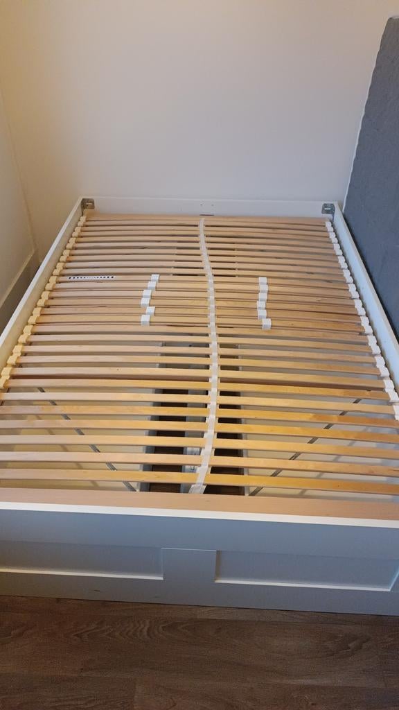 NOUS Living Halle lattenbodem 140x200 cm - Berkenhout, Huis en Inrichting, Slaapkamer | Bedden, Ophalen, Verstelbaar, Overige kleuren