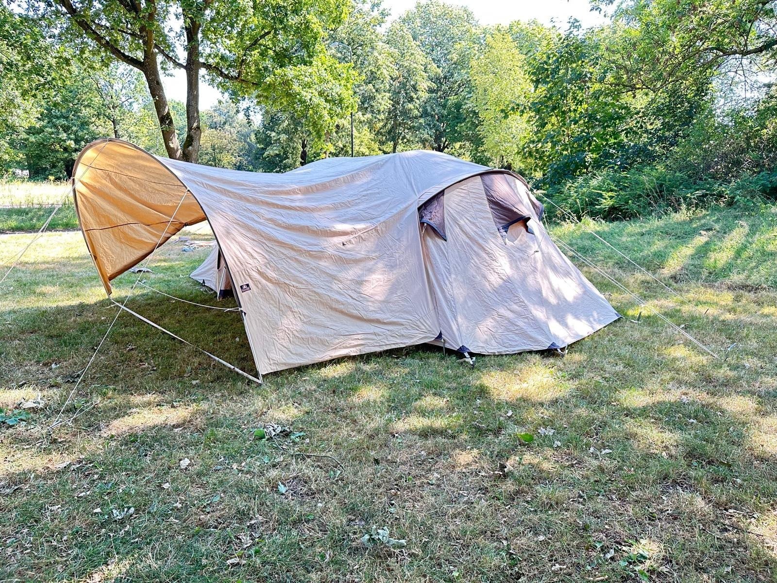 Ruime Active Leisure tunneltent met luifel, Ophalen, Gebruikt, Tot en met 6
