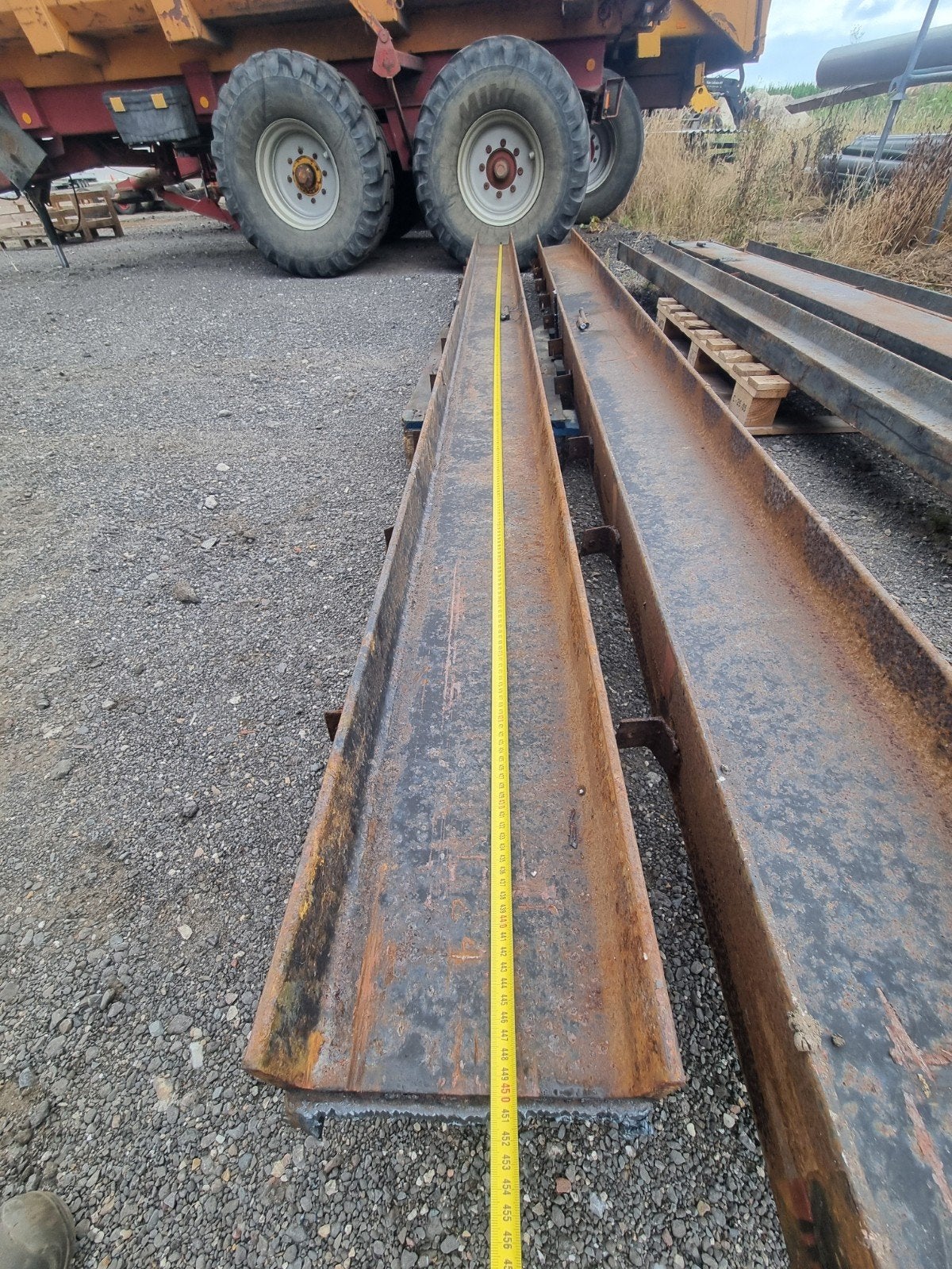 4x UNP 240 balken, 4,5meter lang 240x4500mm, Ophalen, Gebruikt, IJzer