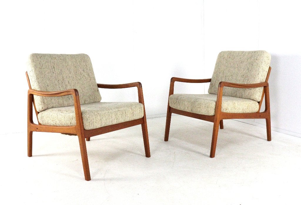 Ole Wanscher France & Son fauteuil FD109 vintage, -, -, Ophalen of Verzenden, Stof