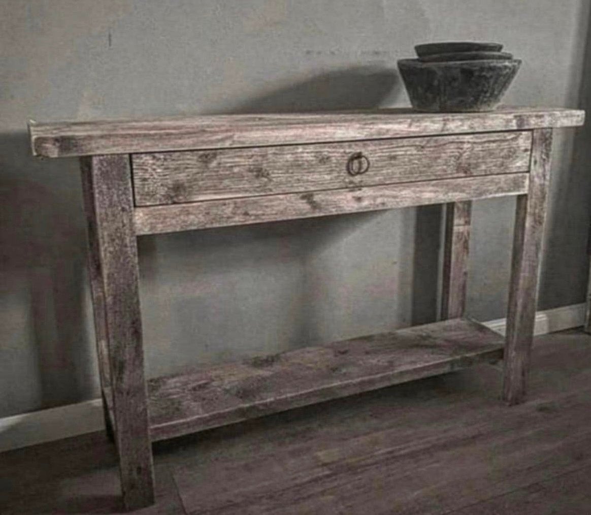 ~Stoer Sober Landelijk Houten Sidetable/Wandtafel~, Ophalen of Verzenden, Nieuw