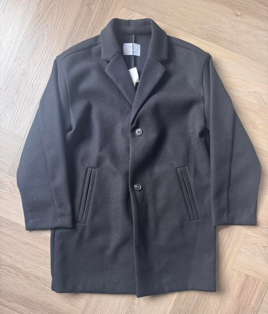 Mooie nieuwe zwarte peacoat jas van de Zara maat 164, Ophalen of Verzenden, Nieuw, Jongen, Jas