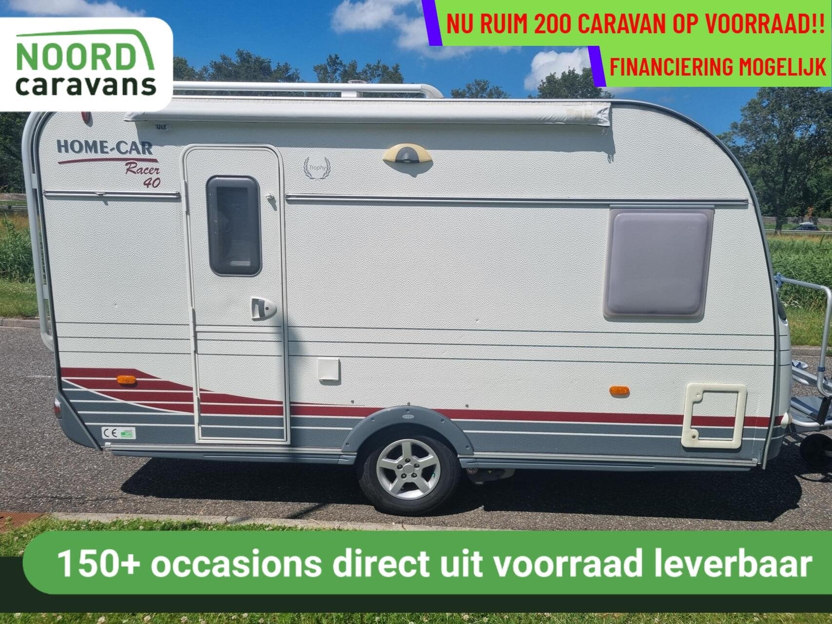 Home-car RACER 40 FRANSBED + MOVER + VOORTENT + EINDKEUKEN, Caravans en Kamperen, Bedrijf, 750 - 1000 kg, 6 tot 7 meter, Tot en met 4