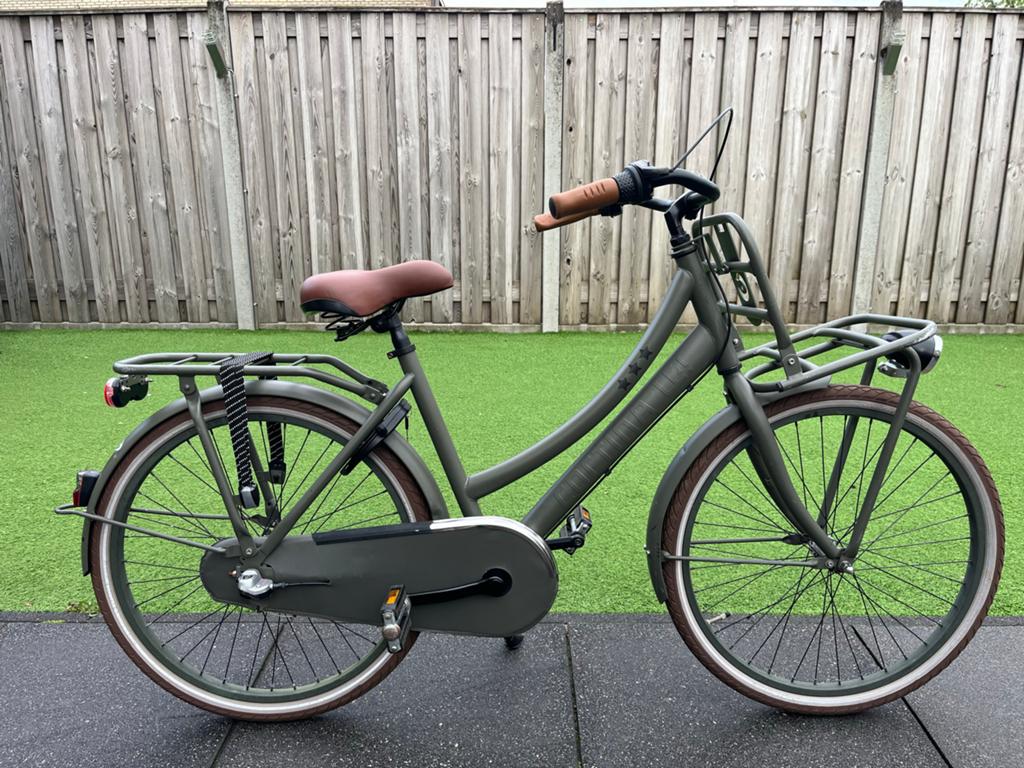 Cortina U4 Transportfiets Mat Groen 24 inch, Ophalen, Terugtraprem, Versnellingen, Gebruikt