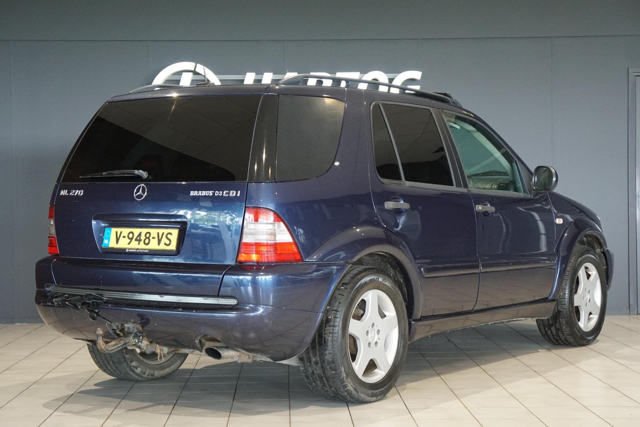 Mercedes-Benz M-klasse ML 270 CDI + TREKHAAK / MEMORY / AMG, Automaat, Stof, Gebruikt, Blauw