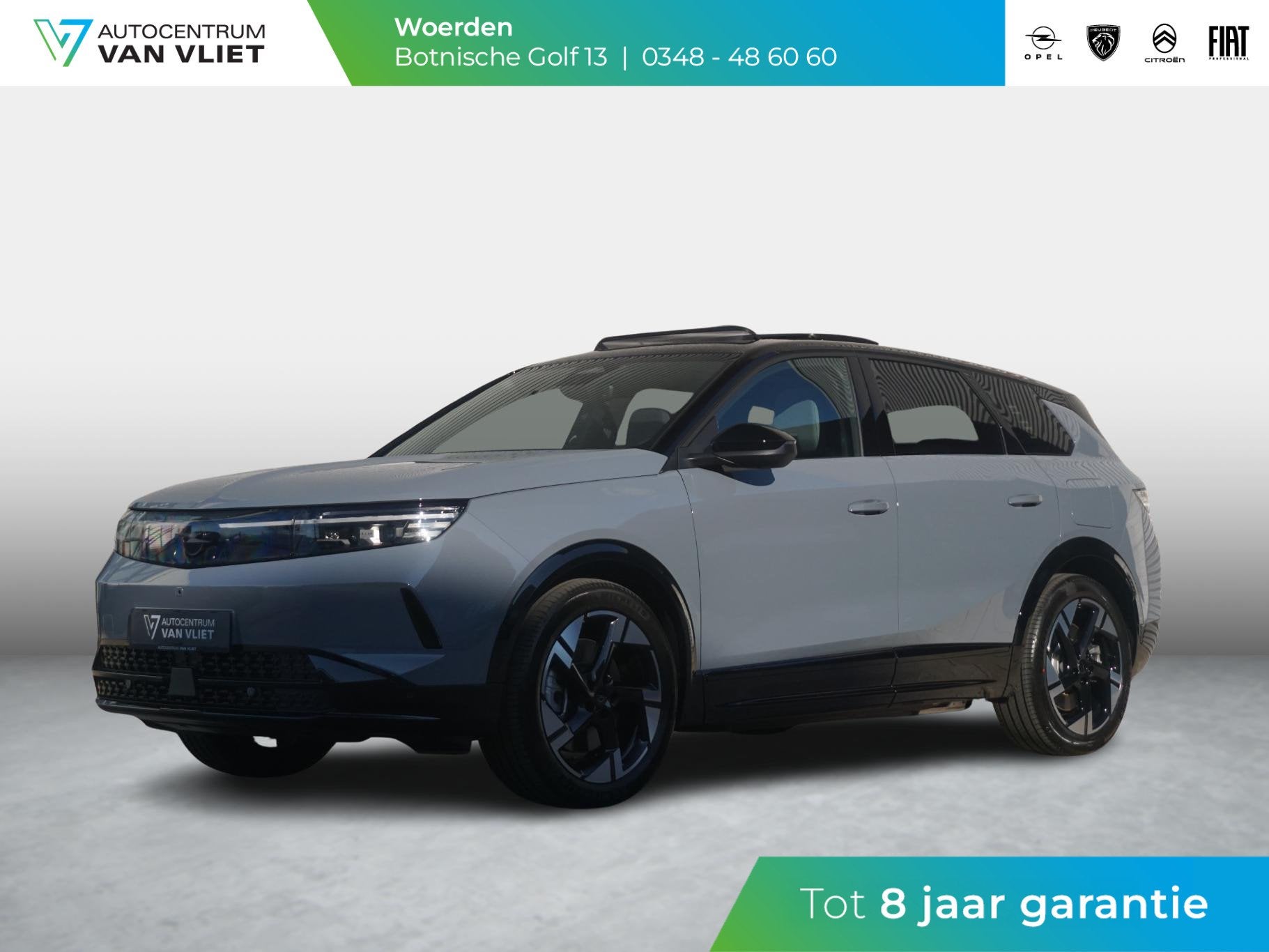 Opel Grandland Electric GS 97 kWh Panoramadak Uit voorraad l, 12 maanden, Gebruikt, Grijs, 2155 kg