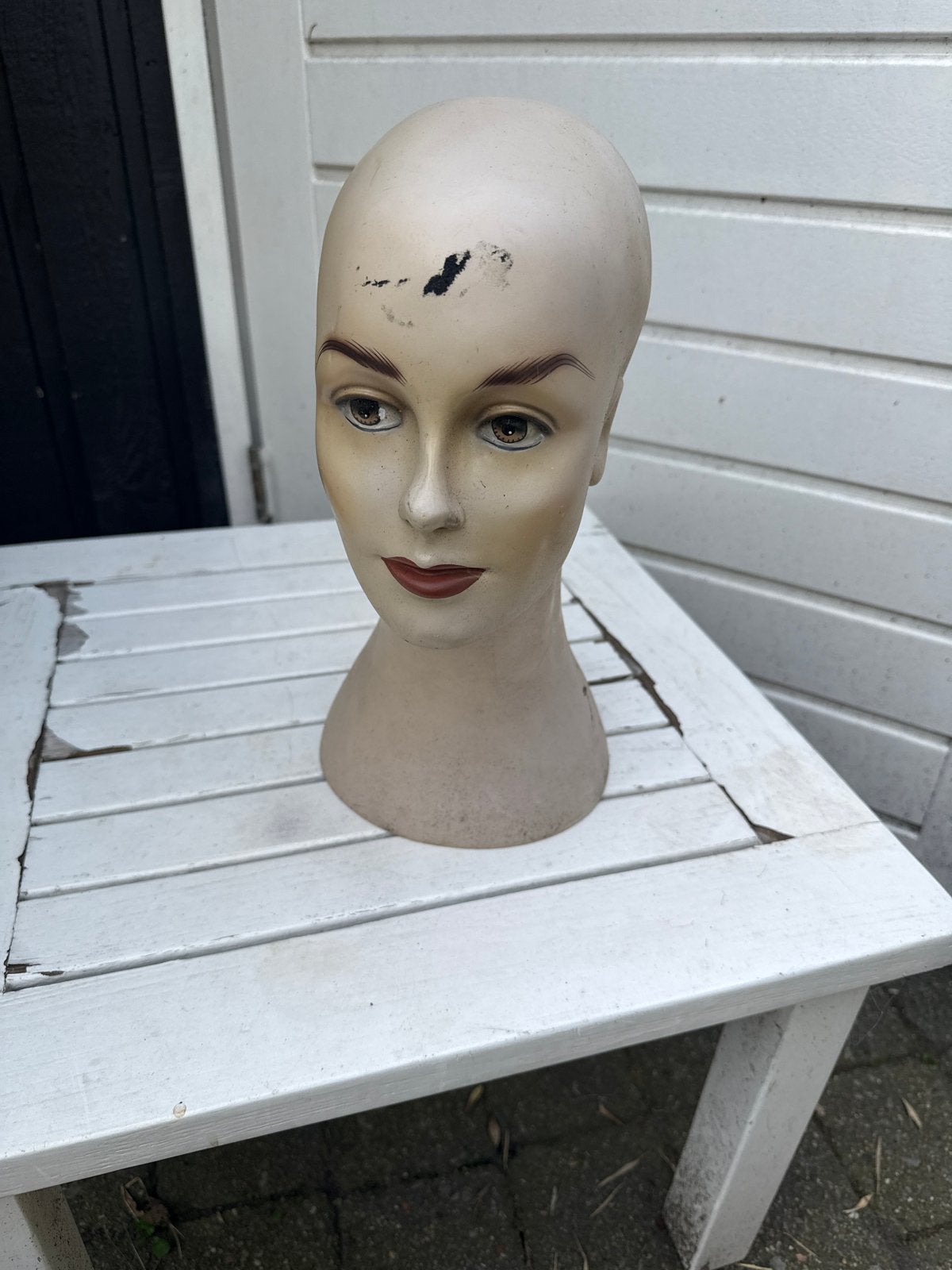 Vintage Mannequin Hoofd - Decoratief Display, Antiek en Kunst, Ophalen of Verzenden