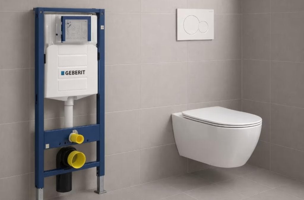 ACTIE!!! Complete Geberit UP320 WC Set Direct leverbaar !!, Doe-het-zelf en Verbouw, Sanitair, Ophalen of Verzenden, Nieuw, Toilet