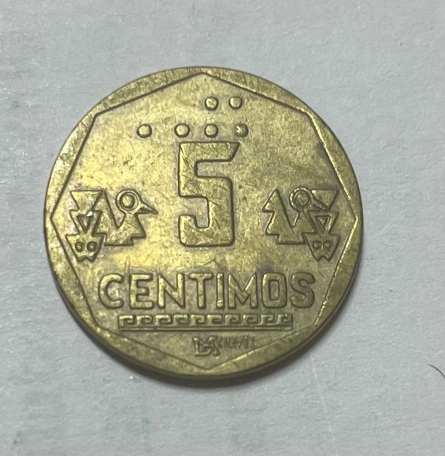 5 centimos Peru 1993, Ophalen of Verzenden, Zuid-Amerika