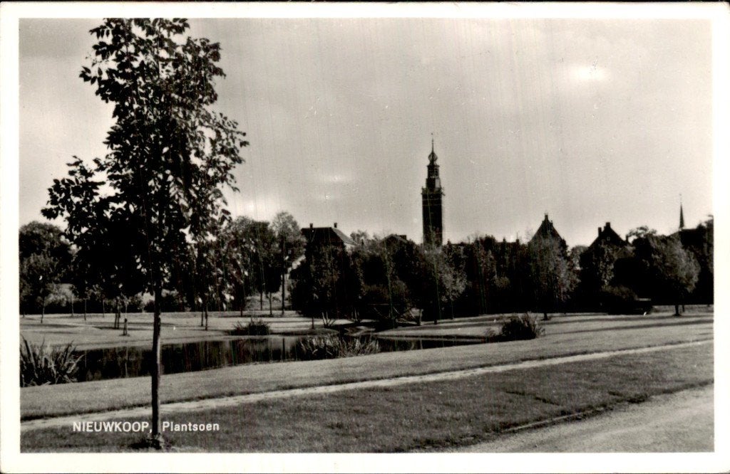 Nieuwkoop - Plantsoen - Parkzicht, Ophalen of Verzenden, 1940 tot 1960, Gelopen, Zuid-Holland