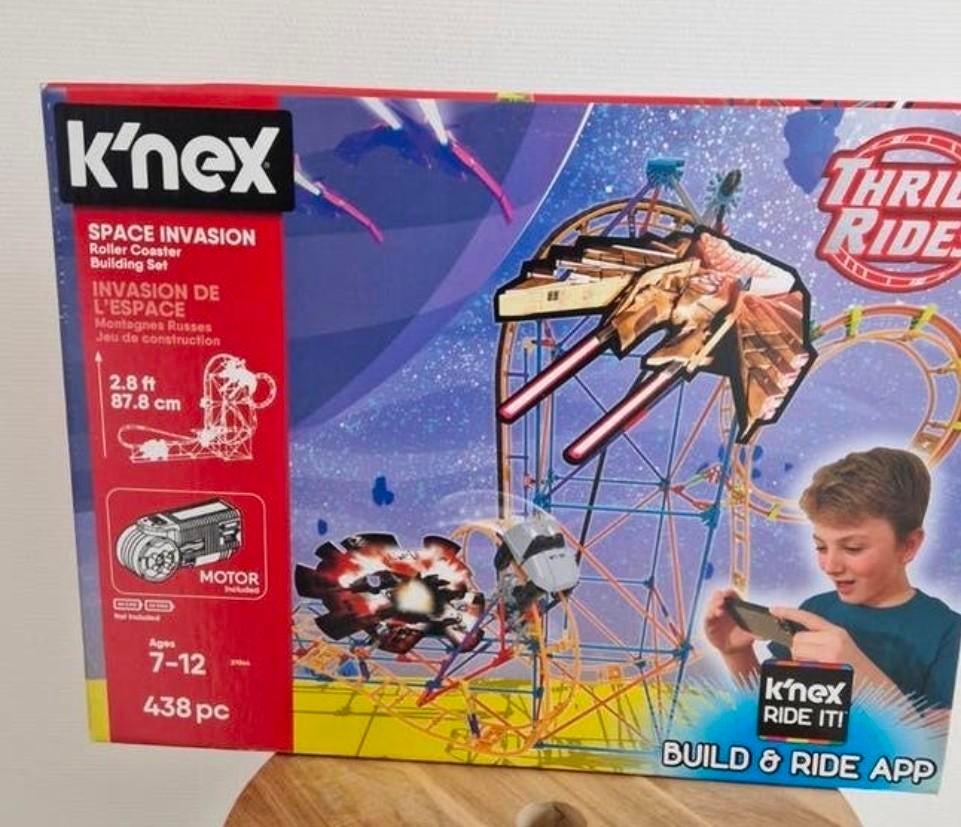K'nex knex Space Invasion Roller Coaster Bouwset (achtbaan), Ophalen of Verzenden, K'nex