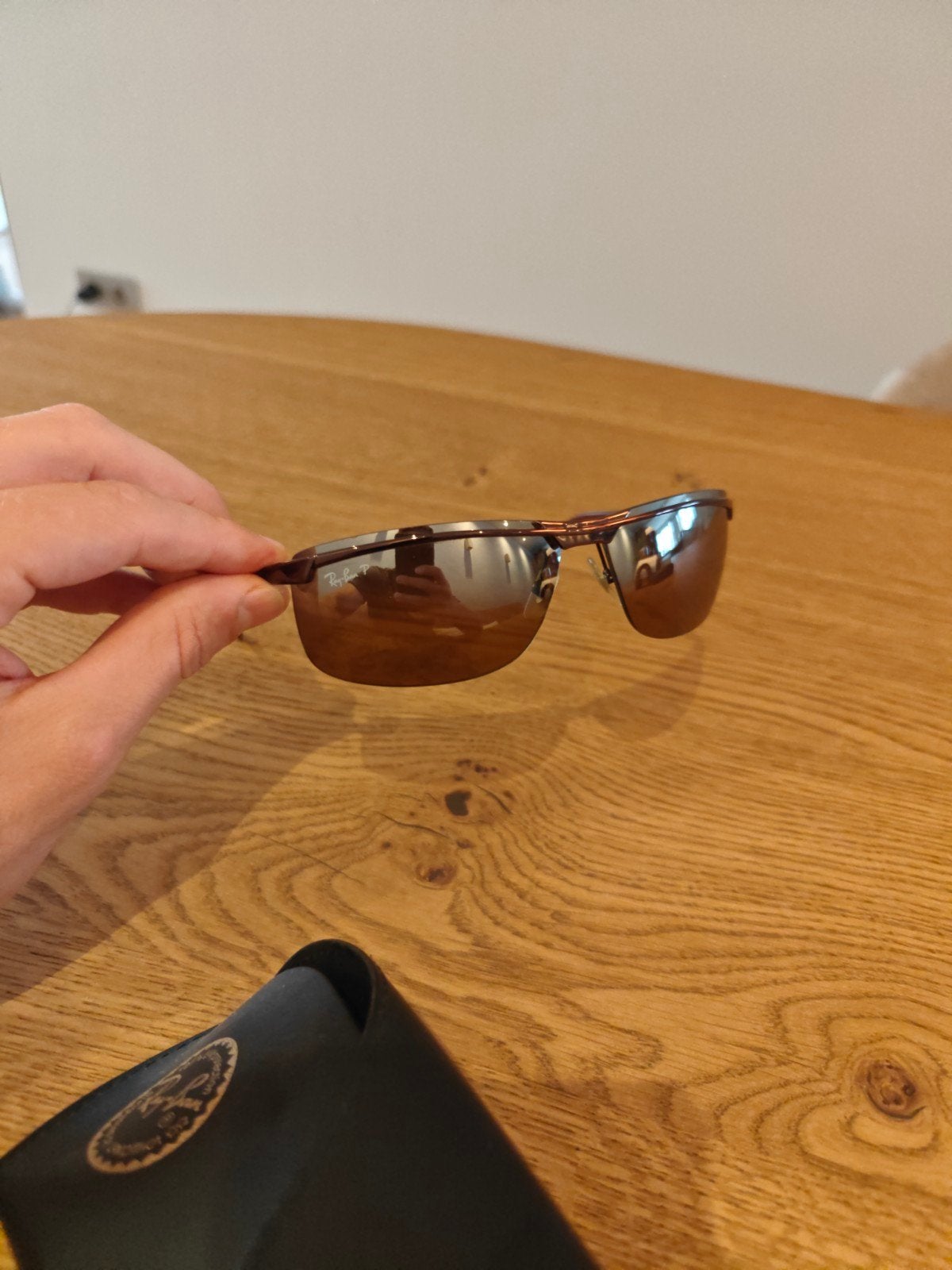 Ray-Ban zonnebril RB 3308 014/84, Gebruikt, Zonnebril, Bruin, Ophalen of Verzenden