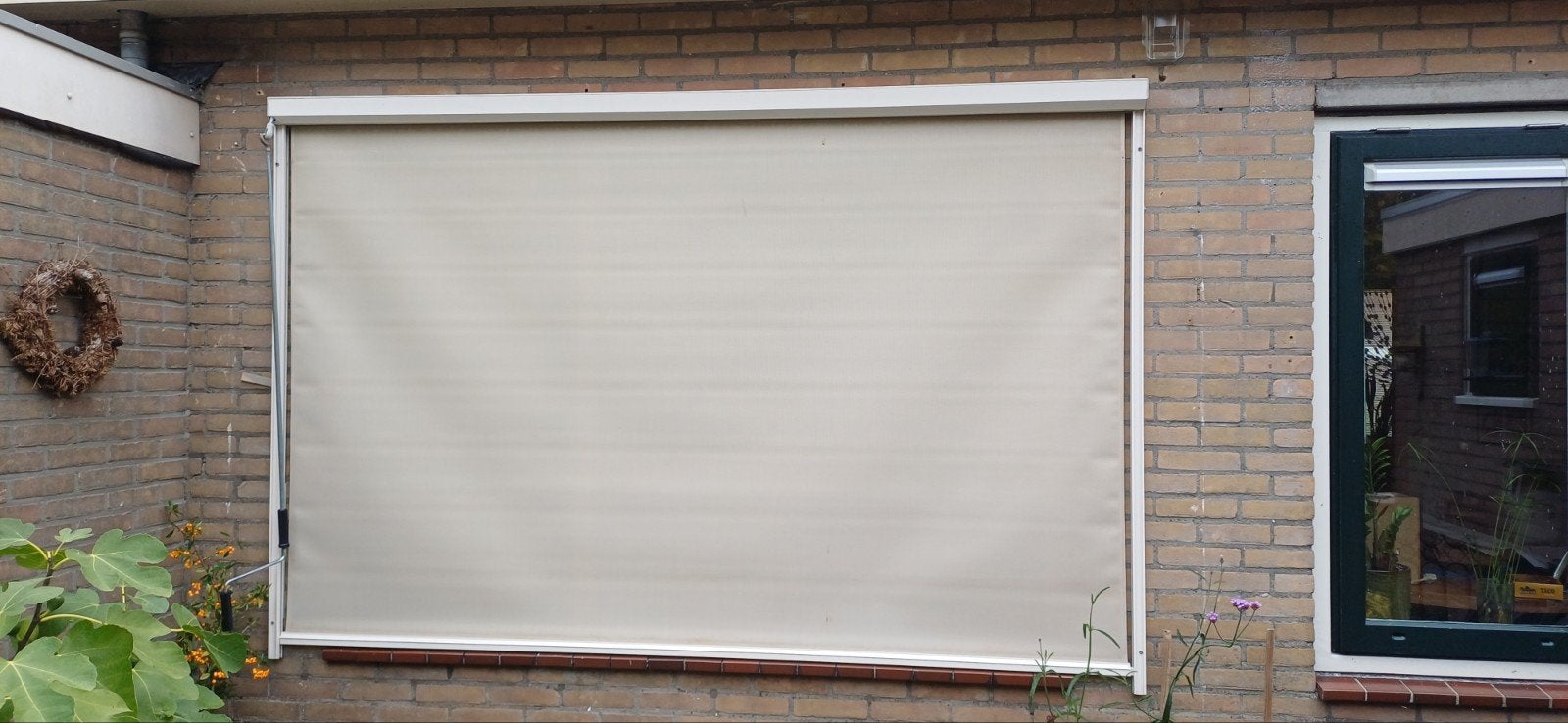 Zonnescherm / Screen - Handbediend, Ophalen, Gebruikt, 150 tot 300 cm, 250 cm tot 450 cm