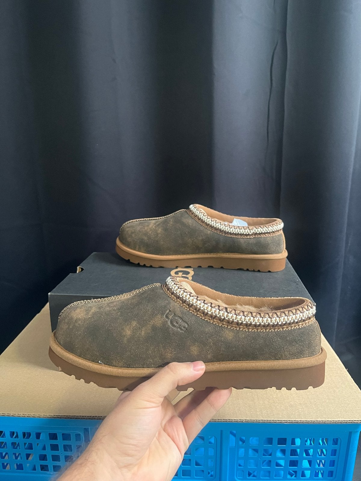 Nieuwe UGG Tasman Baxter  - Maat 41 - Chestnut, Bruin, Nieuw, Ophalen of Verzenden, Pantoffels of Sloffen