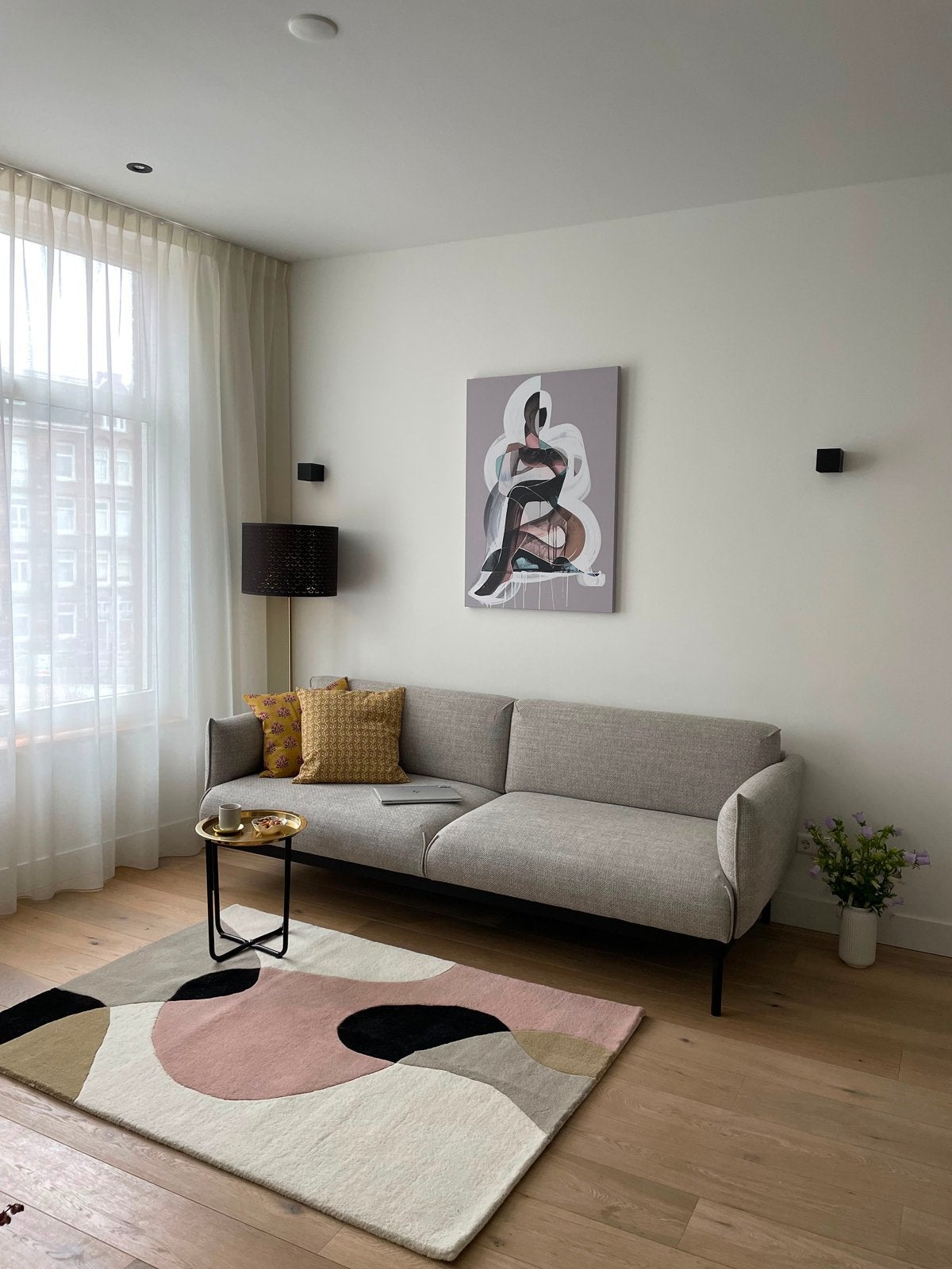 IKEA ÄPPLARYD 3-seater sofa in light grey, Ophalen, Zo goed als nieuw, Driepersoons, 200 tot 250 cm