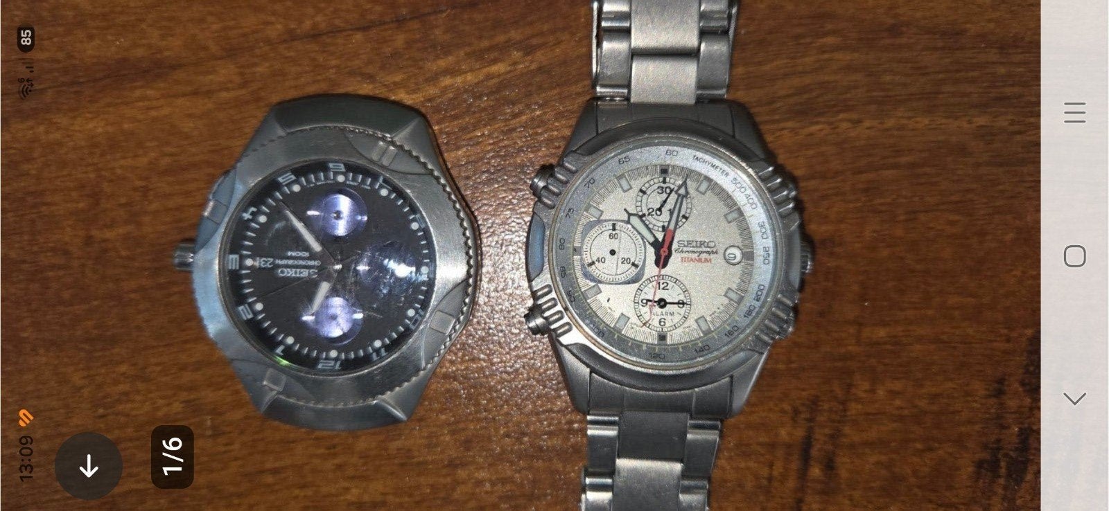 2 Seiko horloges voor onderdelen of reparatie, Gebruikt, Polshorloge, Overige materialen, Ophalen of Verzenden