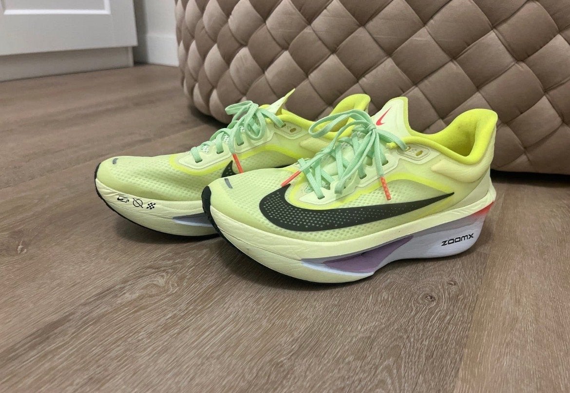 Nike ZoomX hardloopschoenen -mt 40,5, Ophalen of Verzenden, Zo goed als nieuw, Hardlopen, Hardloopschoenen