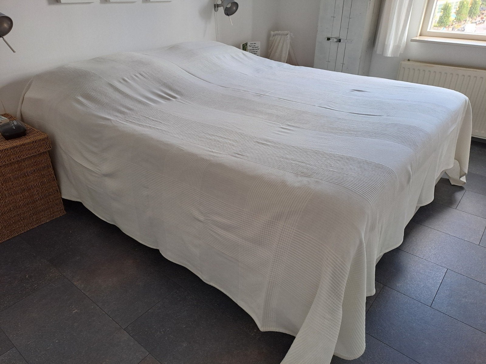 Sprei creme, Huis en Inrichting, Ophalen, Overige kleuren, Katoen, IKEA