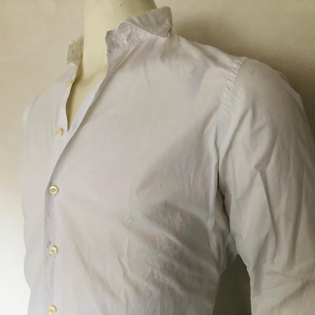 Artu Napoli shirt - overhemd - heren white cotton, Verzenden, Zo goed als nieuw, Wit, Halswijdte 39/40 (M)