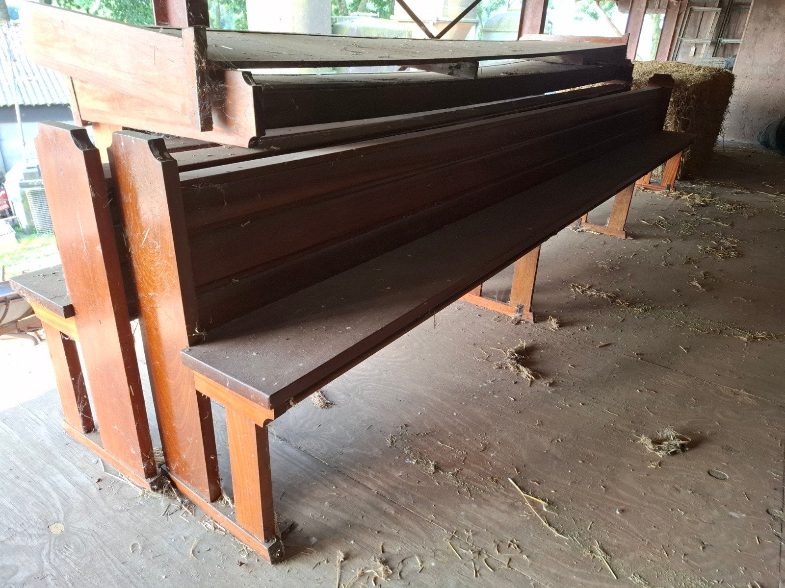 Kerkbank eikenhout, Antiek en Kunst, Ophalen