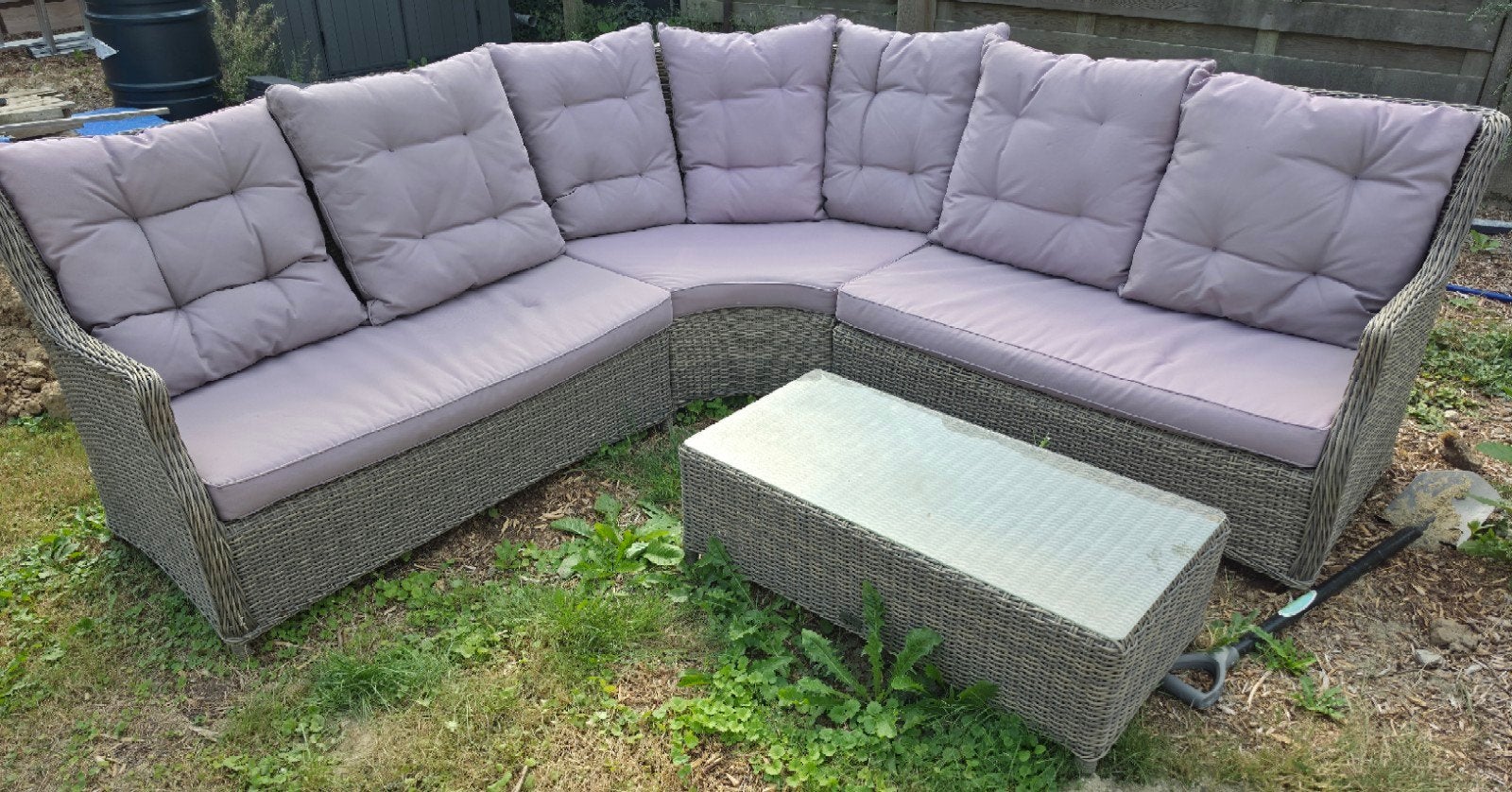 tuinset van Bois Le Duc, Tuin en Terras, Tuinsets en Loungesets, Ophalen, 5 zitplaatsen, Gebruikt, Aluminium