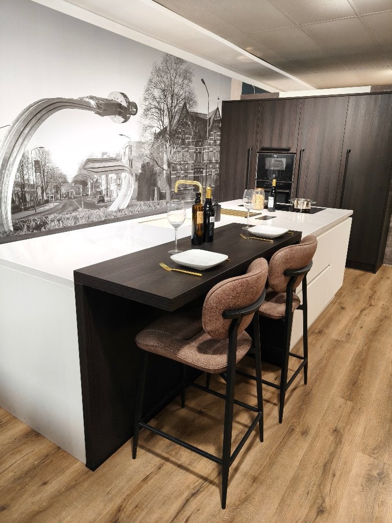 Moderne keuken met inbouwapparatuur, Ophalen, Overige typen, Hout, Nieuw