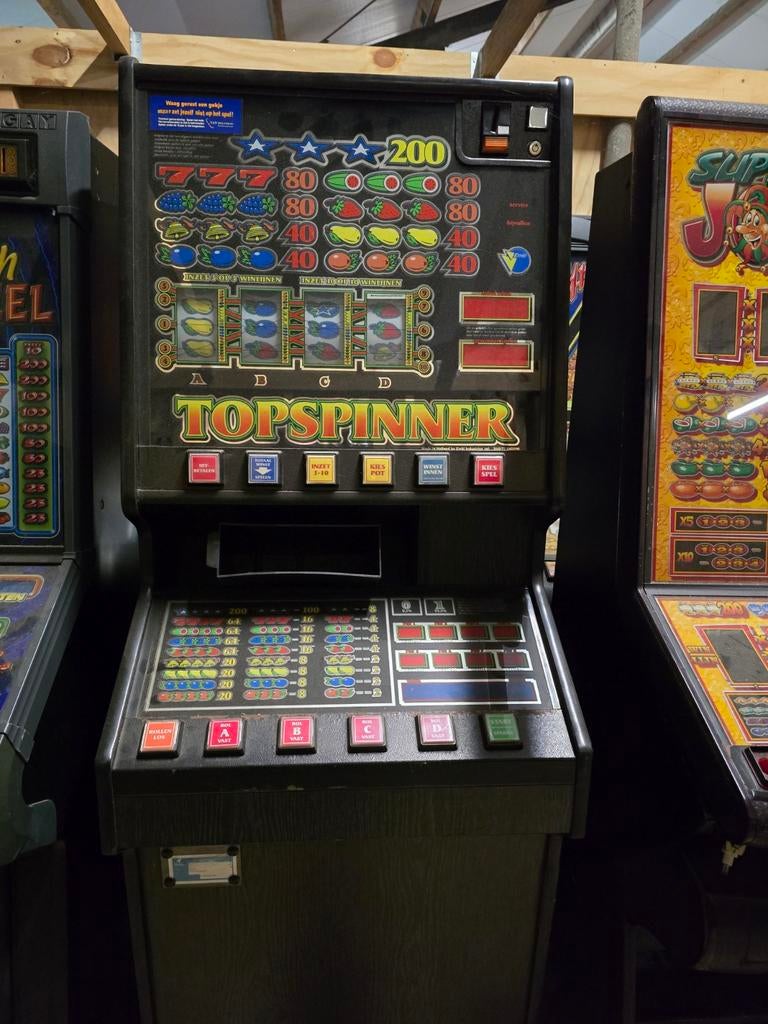 Topspinner gokkast voor onderdelen (MPU niet aanwezig), Verzamelen, Euro, Ophalen, Gebruikt
