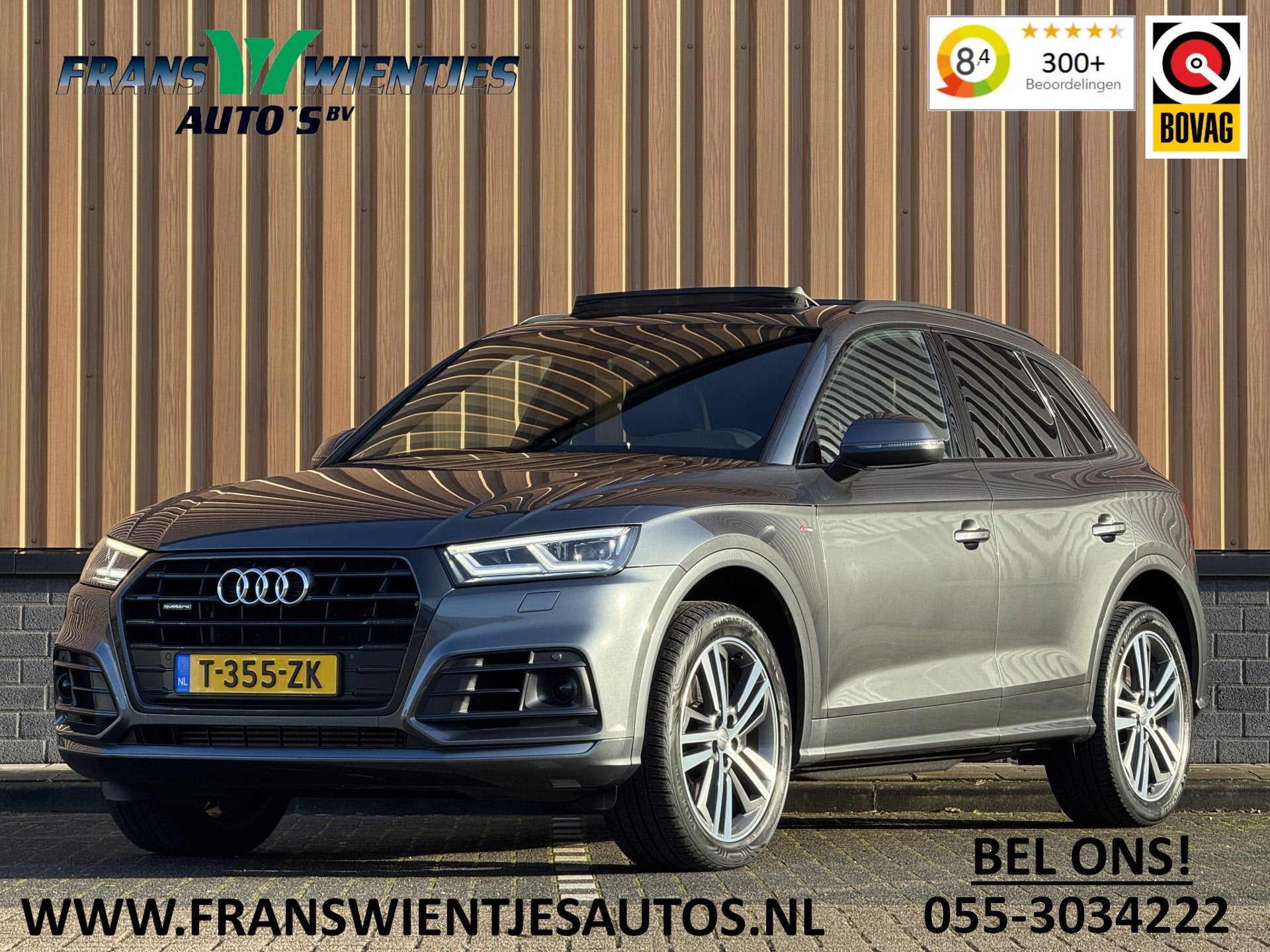 Audi Q5 3.0 TDI quattro Sport S Line Black Edition | 286 PK!, Automaat, Gebruikt, Q5, 286 pk