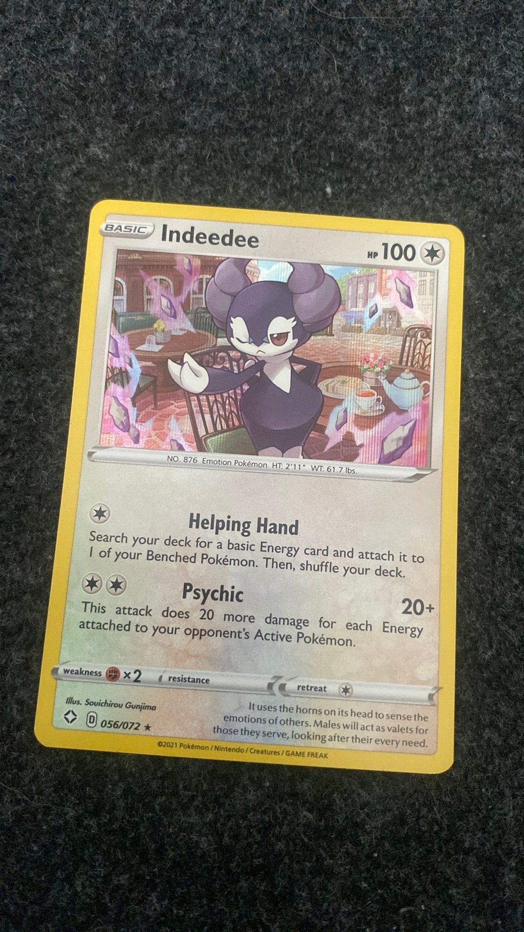Legend Maker Indeedee Holo - 056/072, Ophalen of Verzenden, Zo goed als nieuw
