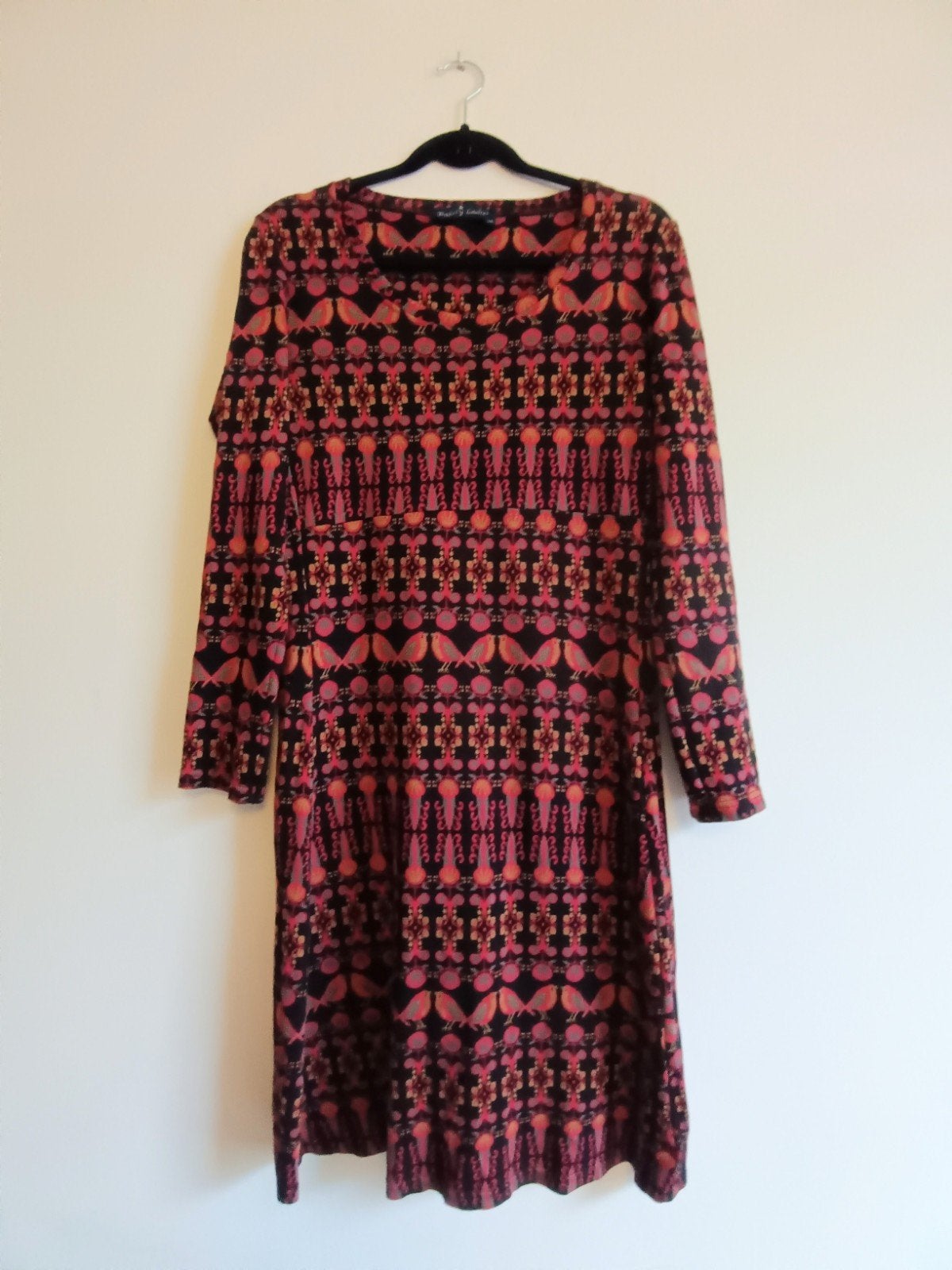 Bakery Ladies Winterjurk met kleurrijke print . Maat M, Kleding | Dames, Maat 38/40 (M), Bakery Ladies, Gedragen, Boven de knie